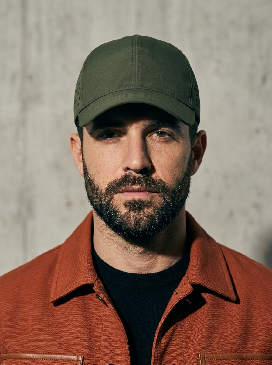 The Traverse - Army Green | Water-Repellent Mesh Quick-Dry Baseball Cap