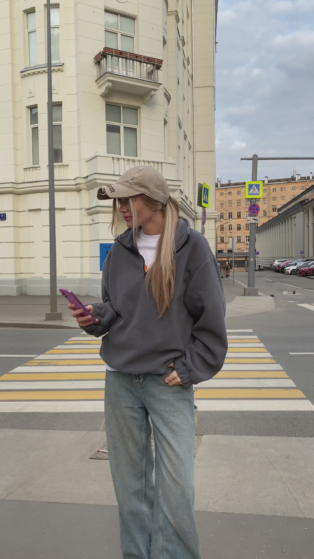 Distressed Denim Baseball Cap - Vintage Embroidery Dad Hat - Adjustable Unisex Cotton Cap