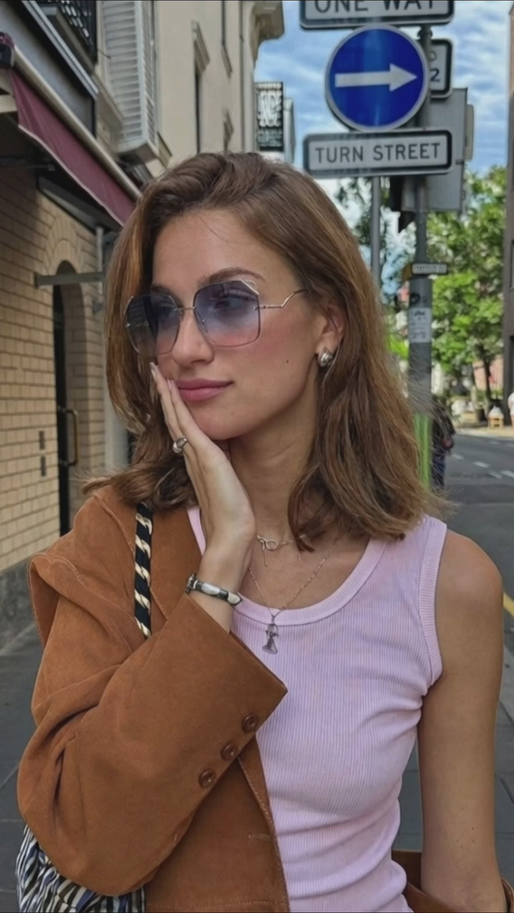 Polygon Polarized Sunglasses - UV400 Nylon Lens - Oversized Metal Frame for Women