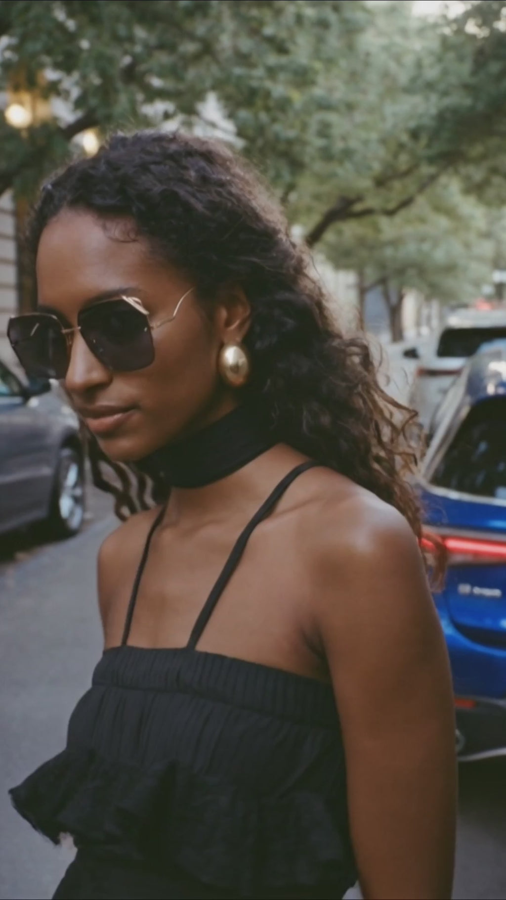 Polygon Polarized Sunglasses - UV400 Nylon Lens - Oversized Metal Frame for Women