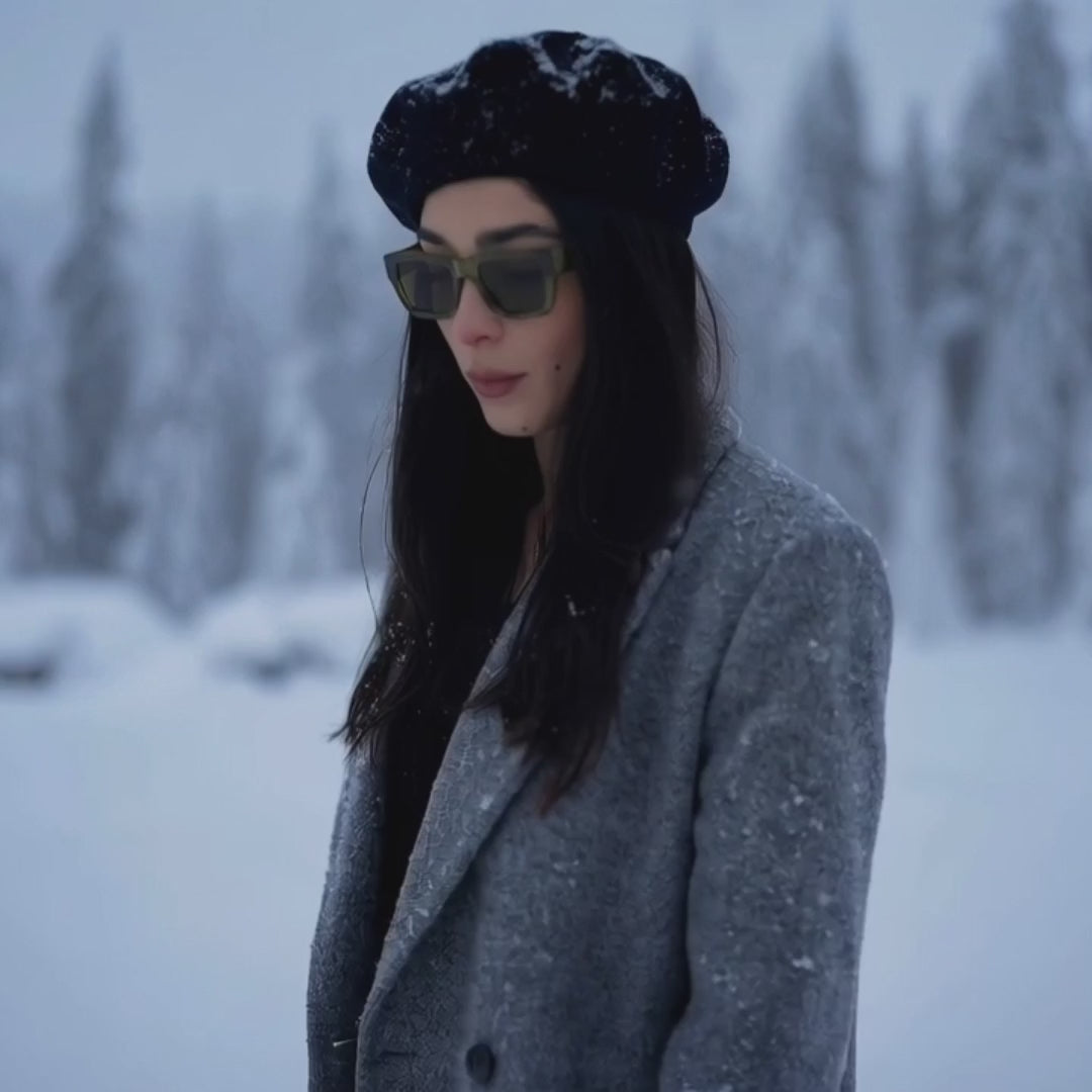 52mm Bold Polarized Sunglasses for Urban Professionals - Cuts Glass Glare - Marie Kiro