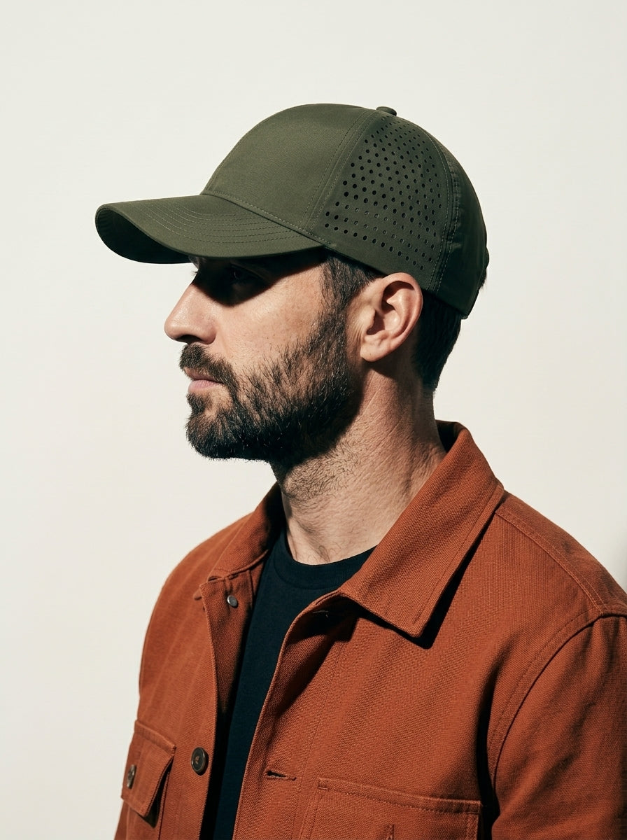 The Traverse - Army Green | Water-Repellent Mesh Quick-Dry Baseball Cap