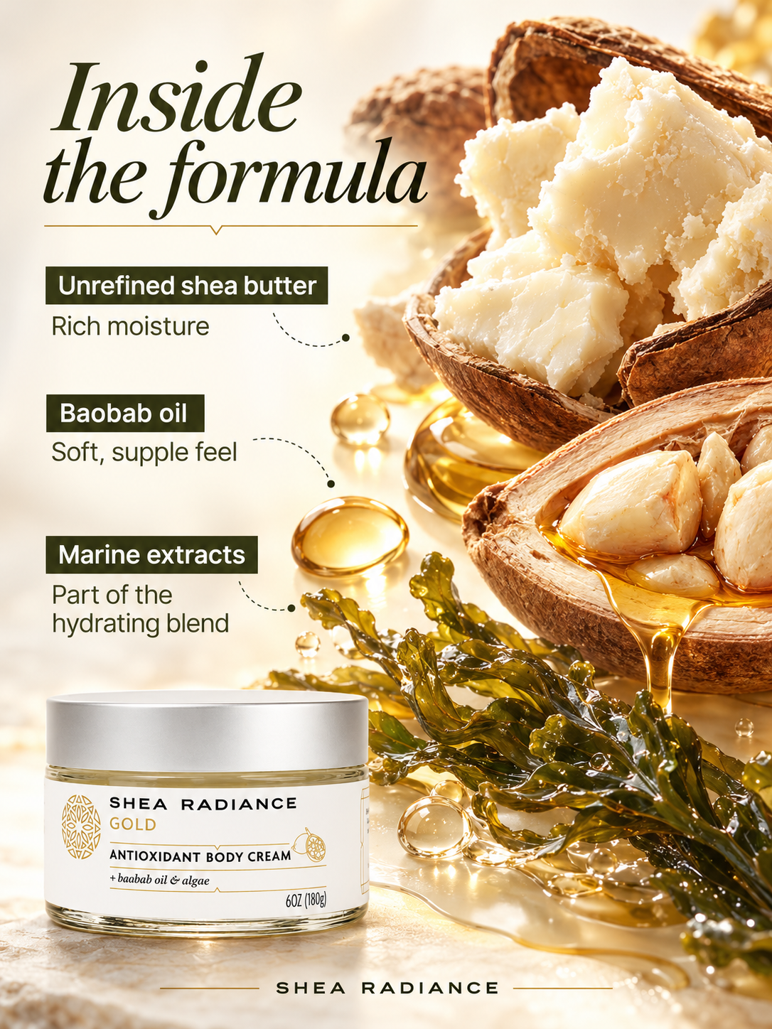Shea Radiance Antioxidant Body Cream — ingredients guide
