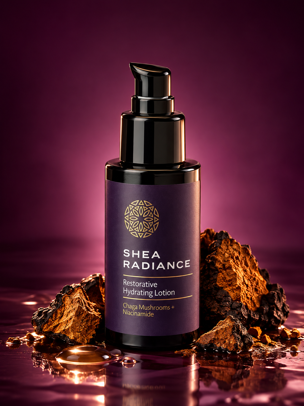 Shea Radiance Restorative Hydrating Lotion — clean product photograph