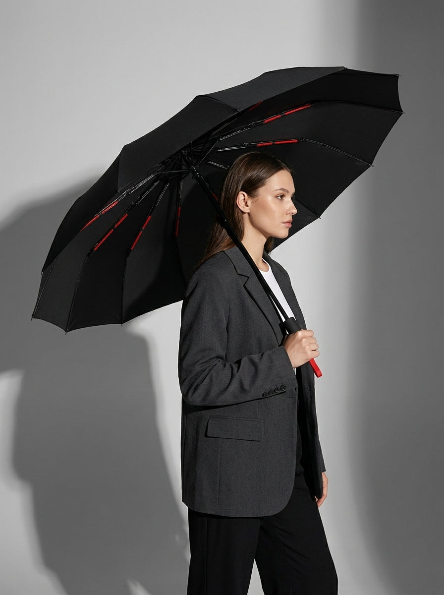 The Bastion – Sun & Rain UPF50+, Black/Red