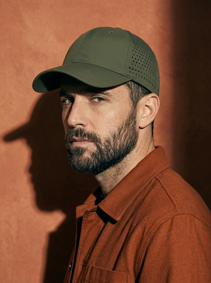 The Traverse - Army Green | Water-Repellent Mesh Quick-Dry Baseball Cap